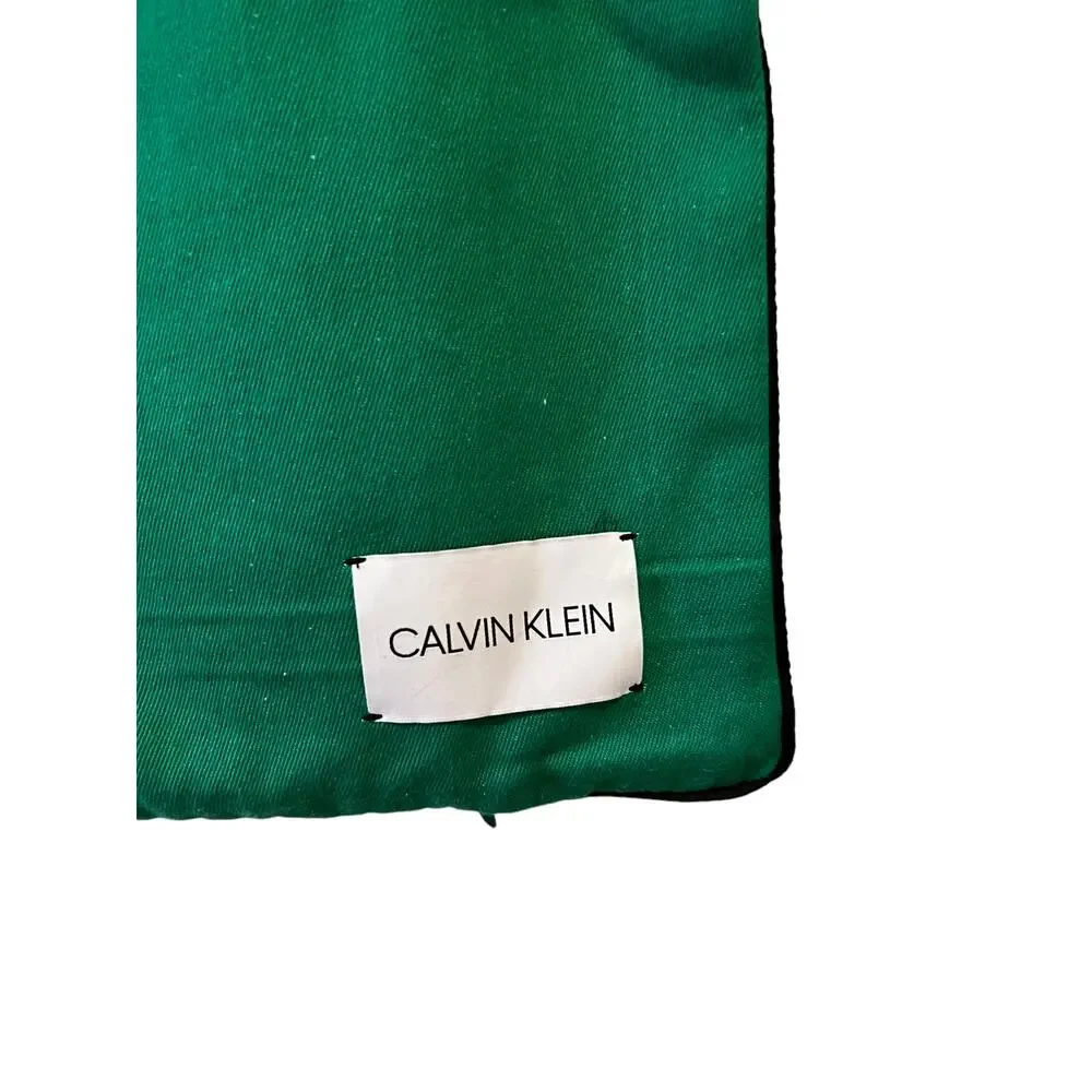 Calvin Klein Square Pillow Covers Preppy Kelly Green Pair